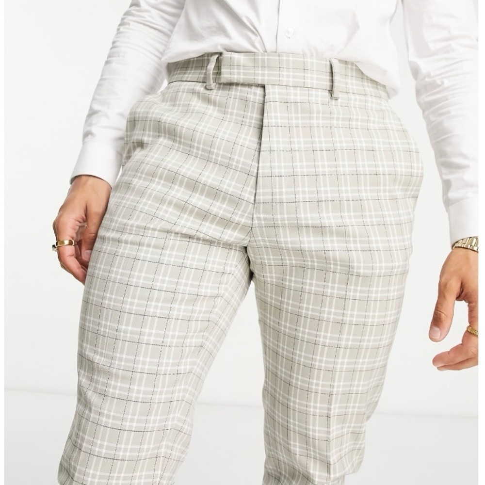 ASOS Skinny Fit Plaid Suit Pants